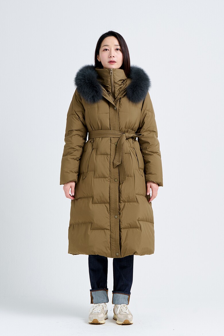 패딩 모델 착용 이미지-S6L33