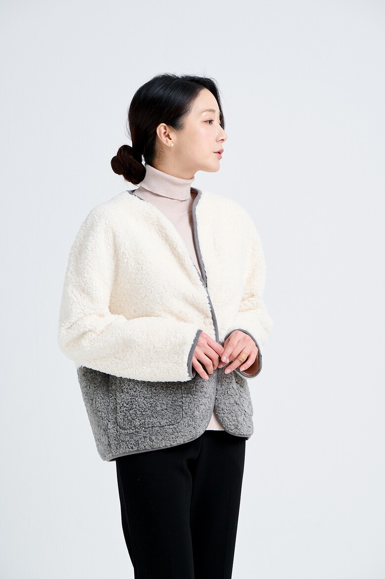 코트 모델 착용 이미지-S18L9