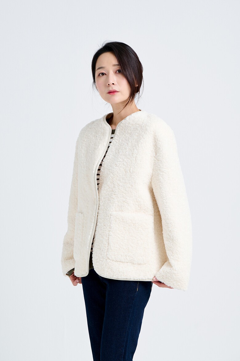 코트 모델 착용 이미지-S17L19