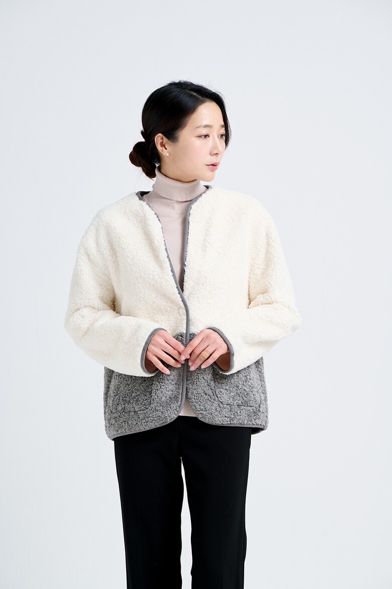 코트 모델 착용 이미지-S18L11