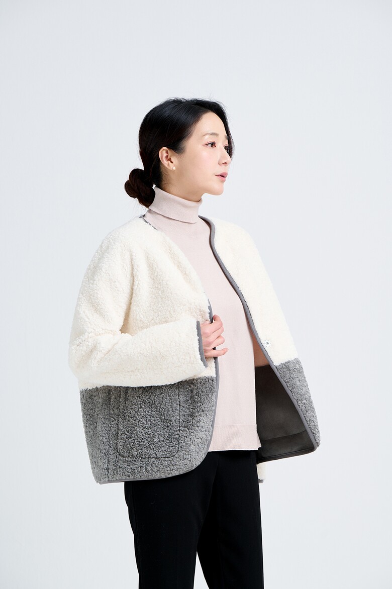 코트 모델 착용 이미지-S18L26