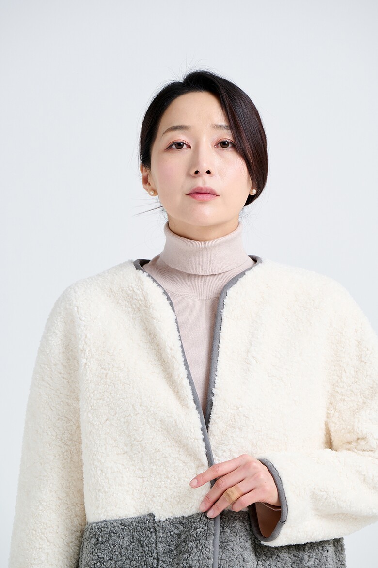 코트 모델 착용 이미지-S18L16