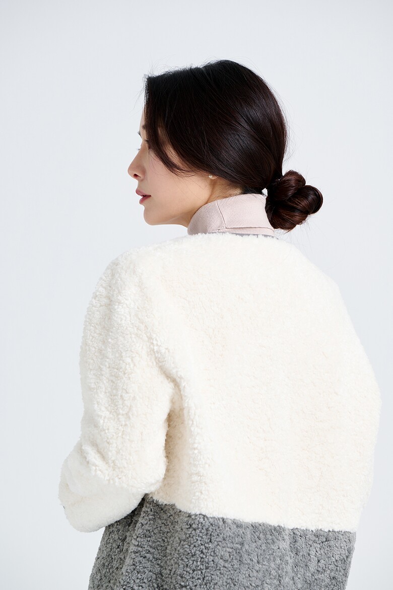 코트 모델 착용 이미지-S18L14