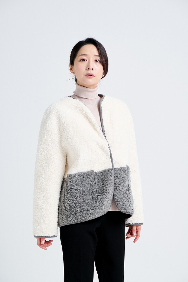 코트 모델 착용 이미지-S18L8