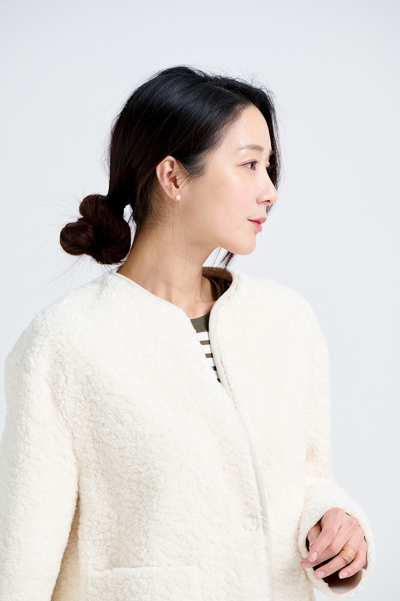 코트 모델 착용 이미지-S17L17