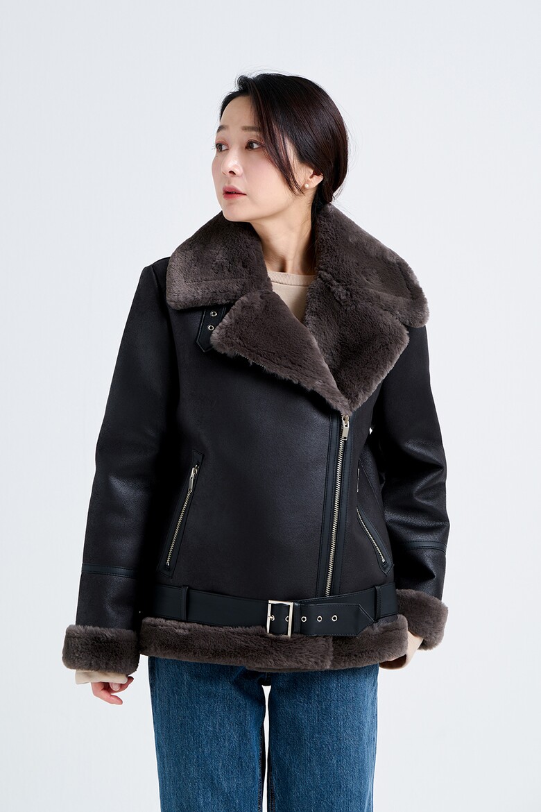 코트 모델 착용 이미지-S17L4