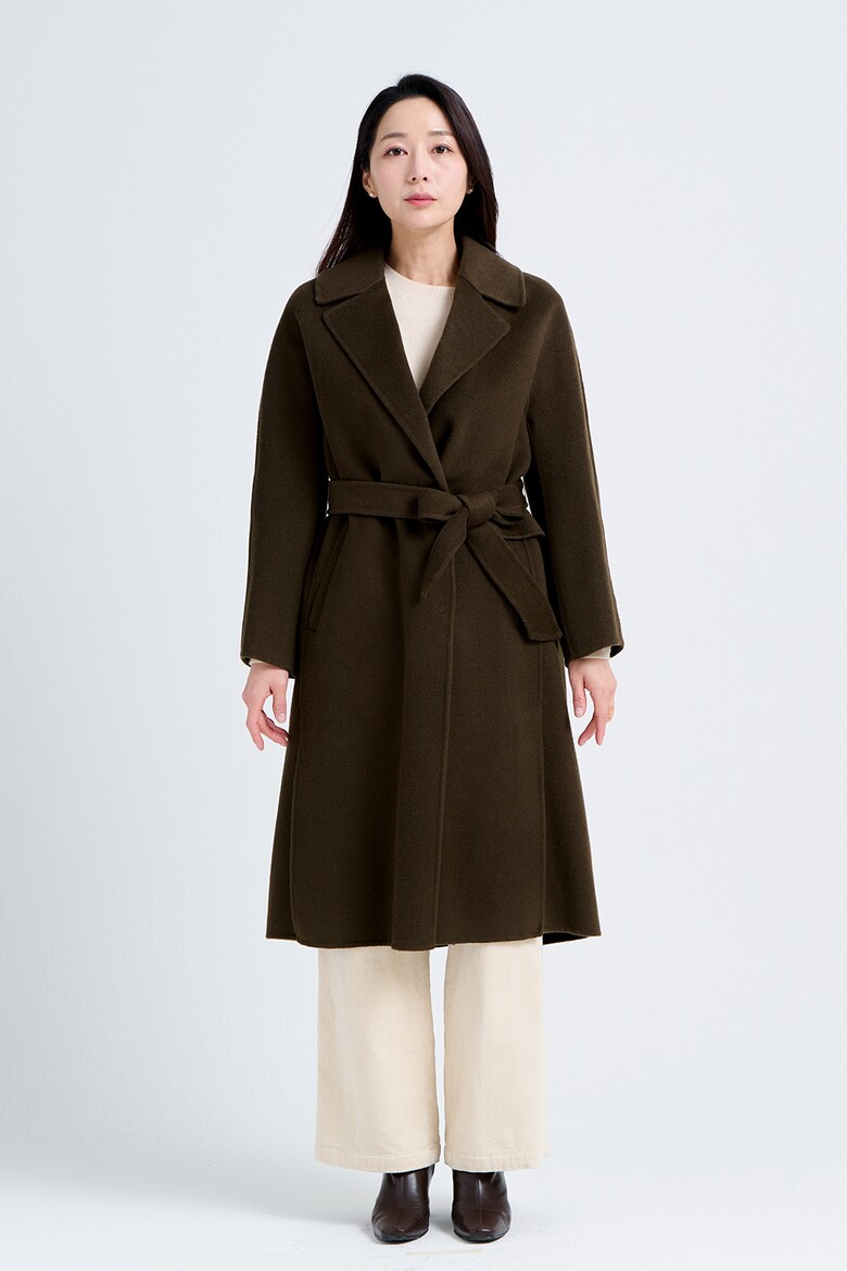 코트 모델 착용 이미지-S19L21