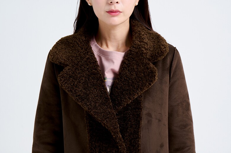 코트 모델 착용 이미지-S19L12