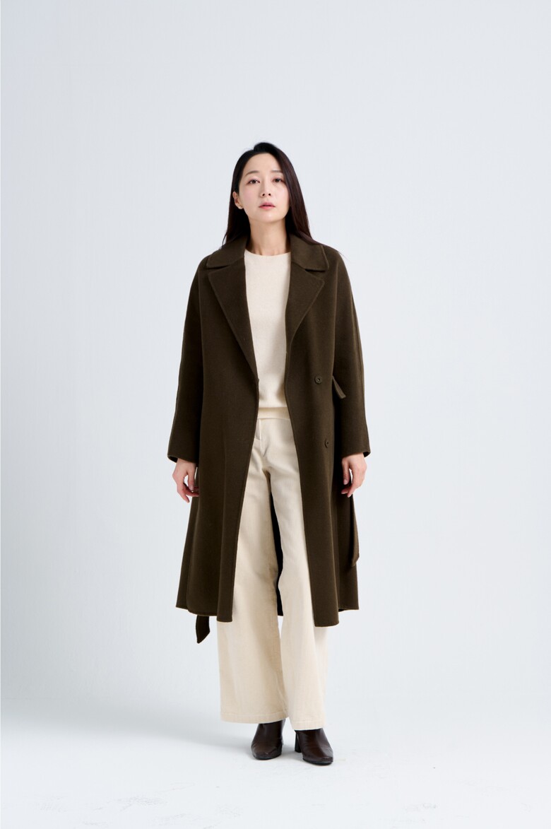 코트 모델 착용 이미지-S19L15