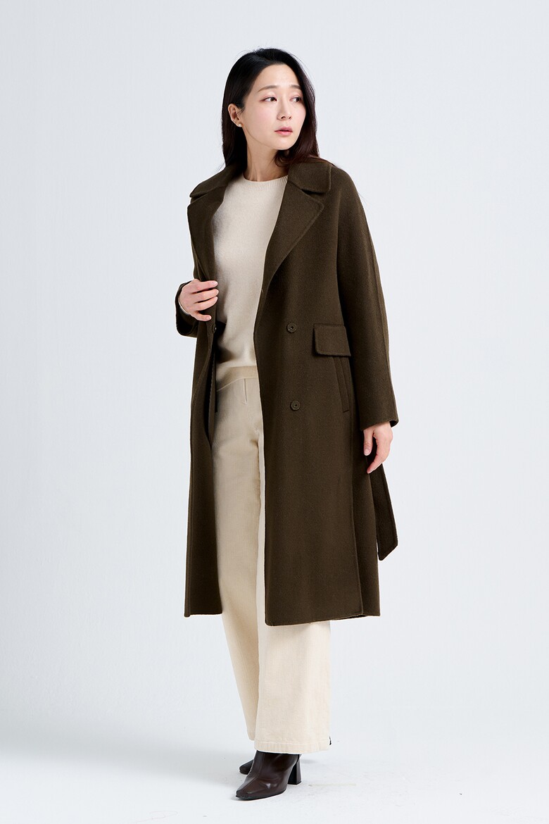 코트 모델 착용 이미지-S19L17