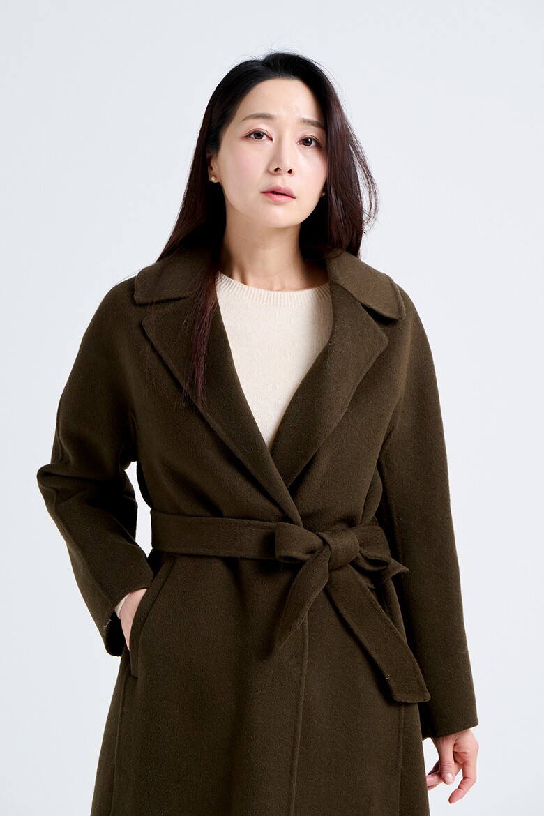 코트 모델 착용 이미지-S19L9