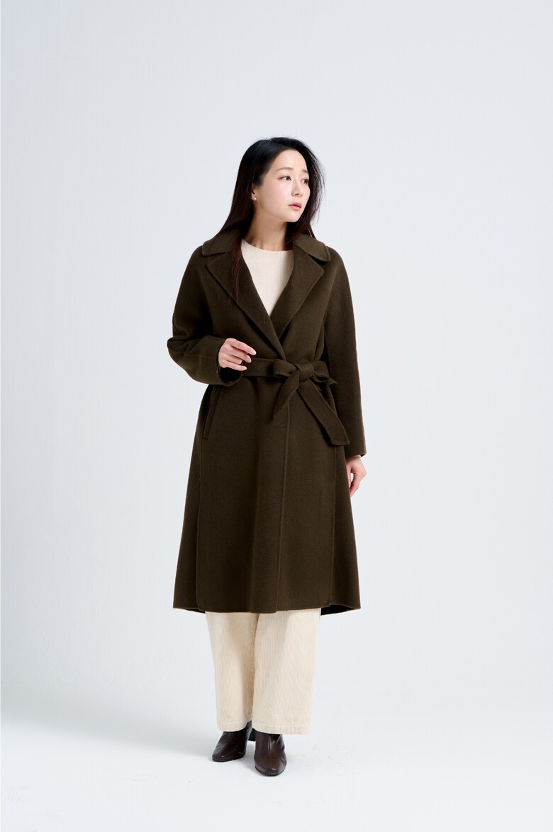 코트 모델 착용 이미지-S19L12