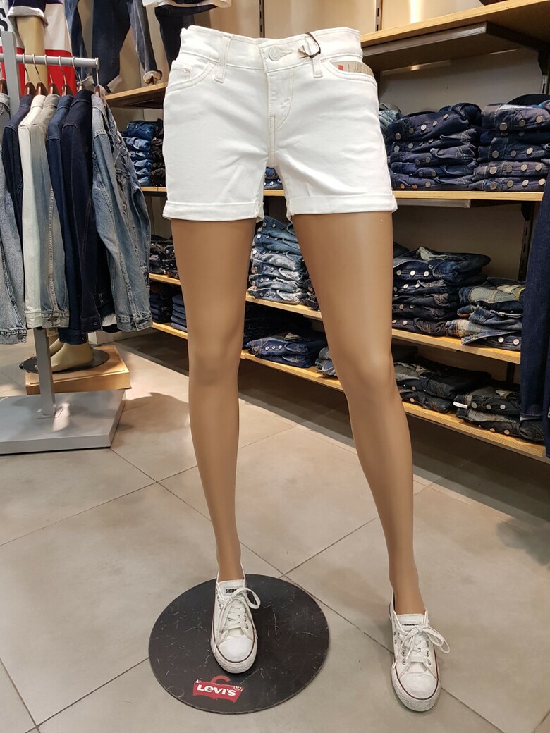 핫팬츠 리바이스 여성 데님 핫팬츠 화이트(325670006)