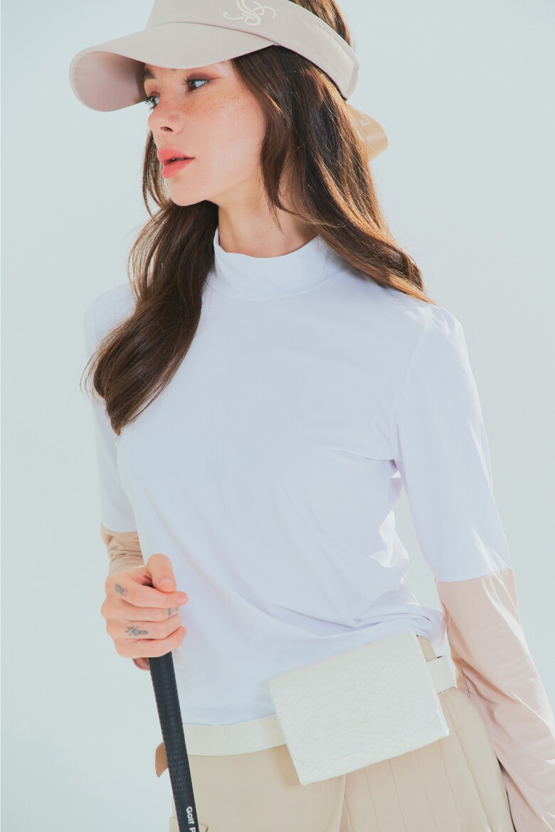 긴팔 티셔츠 모델 착용 이미지-S1L9