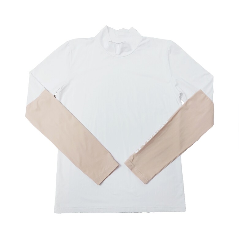 긴팔 티셔츠 크림 색상 이미지-S2L1