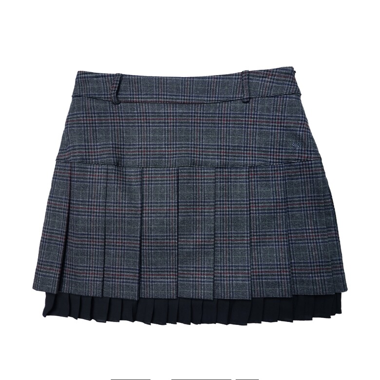 미니 스커트 차콜 색상 이미지-S7L1