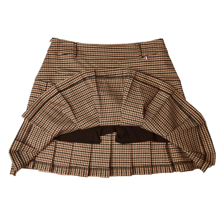 미니 스커트 브라운 색상 이미지-S12L3