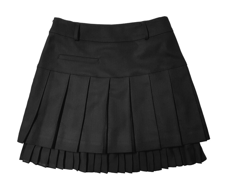 미니 스커트 차콜 색상 이미지-S11L1