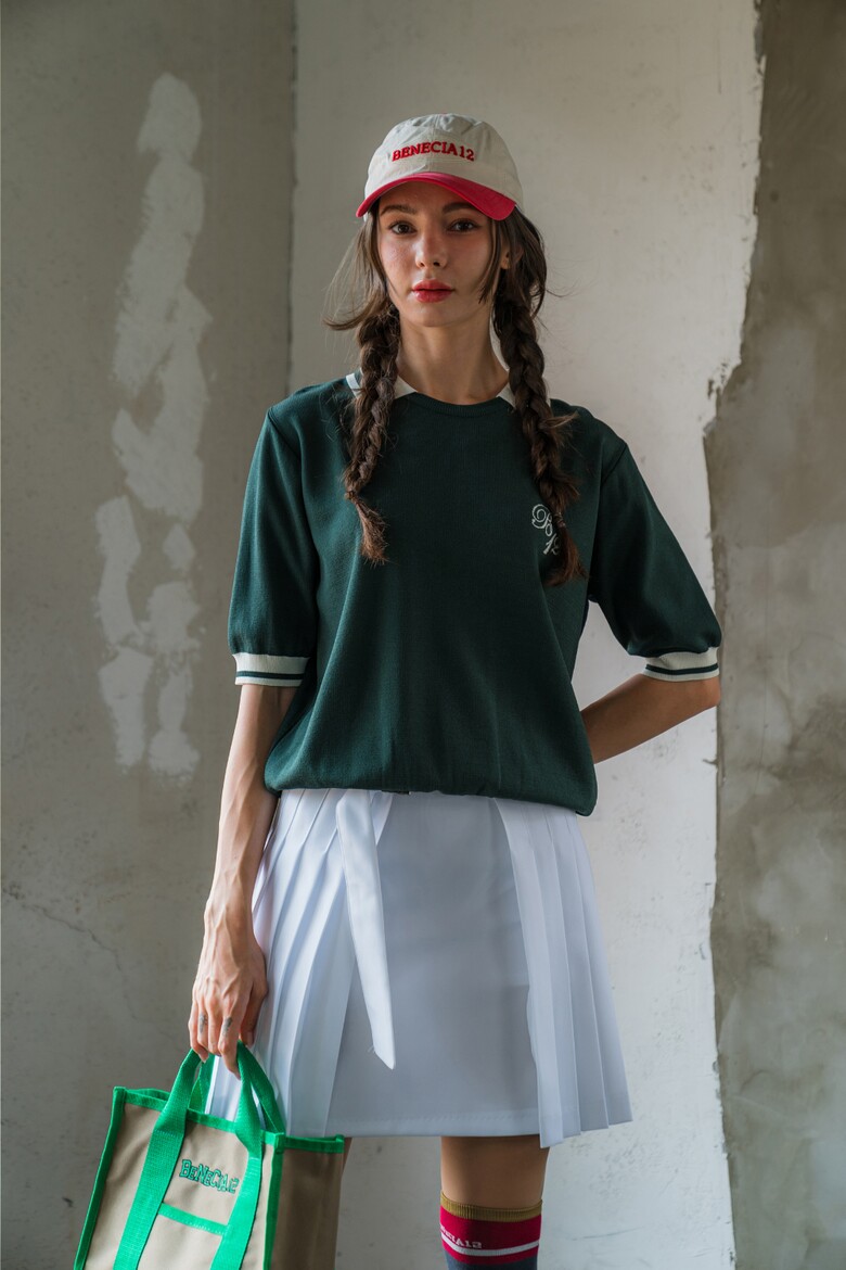 반팔 티셔츠 모델 착용 이미지-S1L22