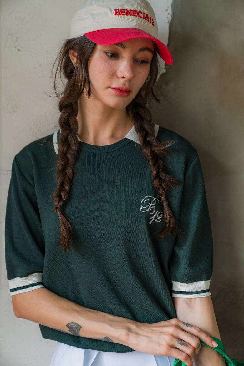 반팔 티셔츠 모델 착용 이미지-S1L9