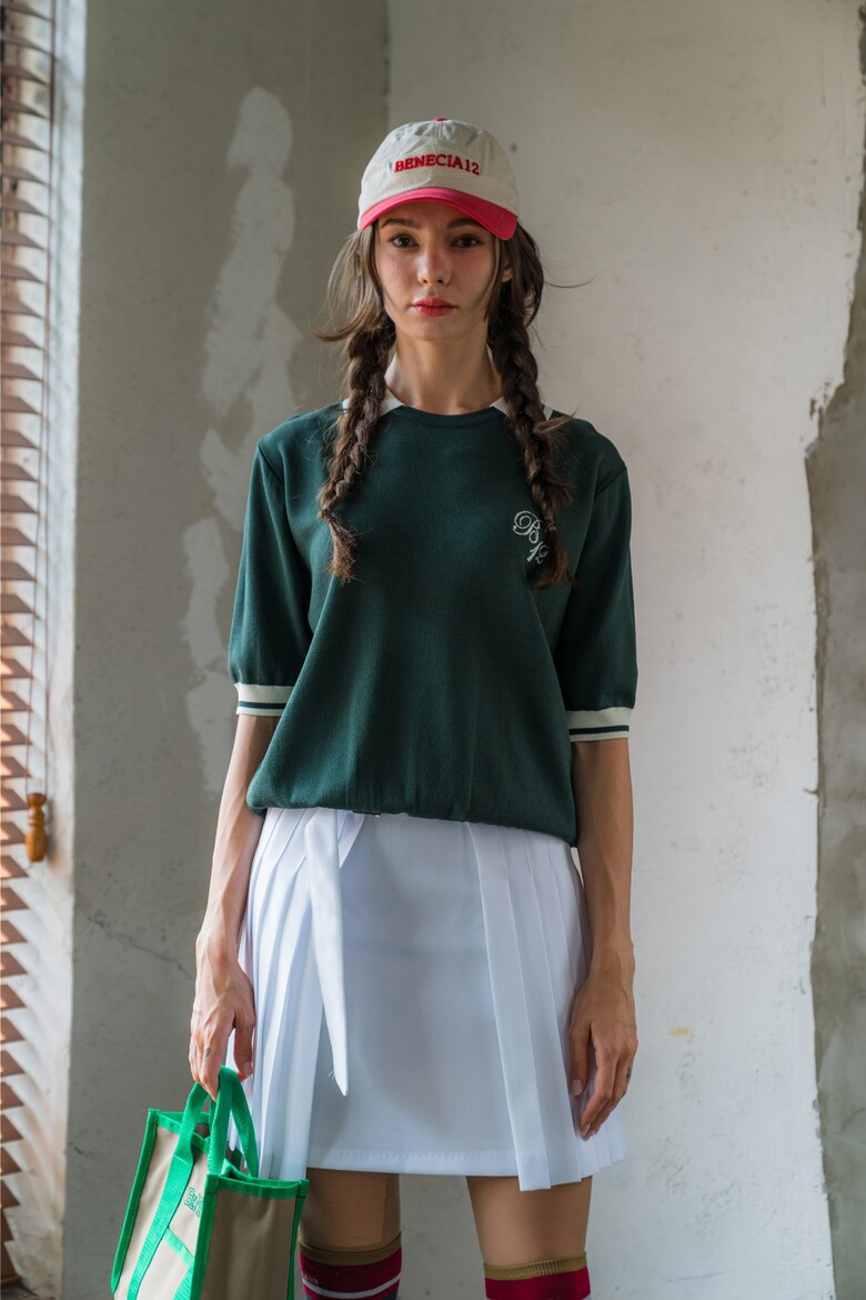 반팔 티셔츠 모델 착용 이미지-S1L16