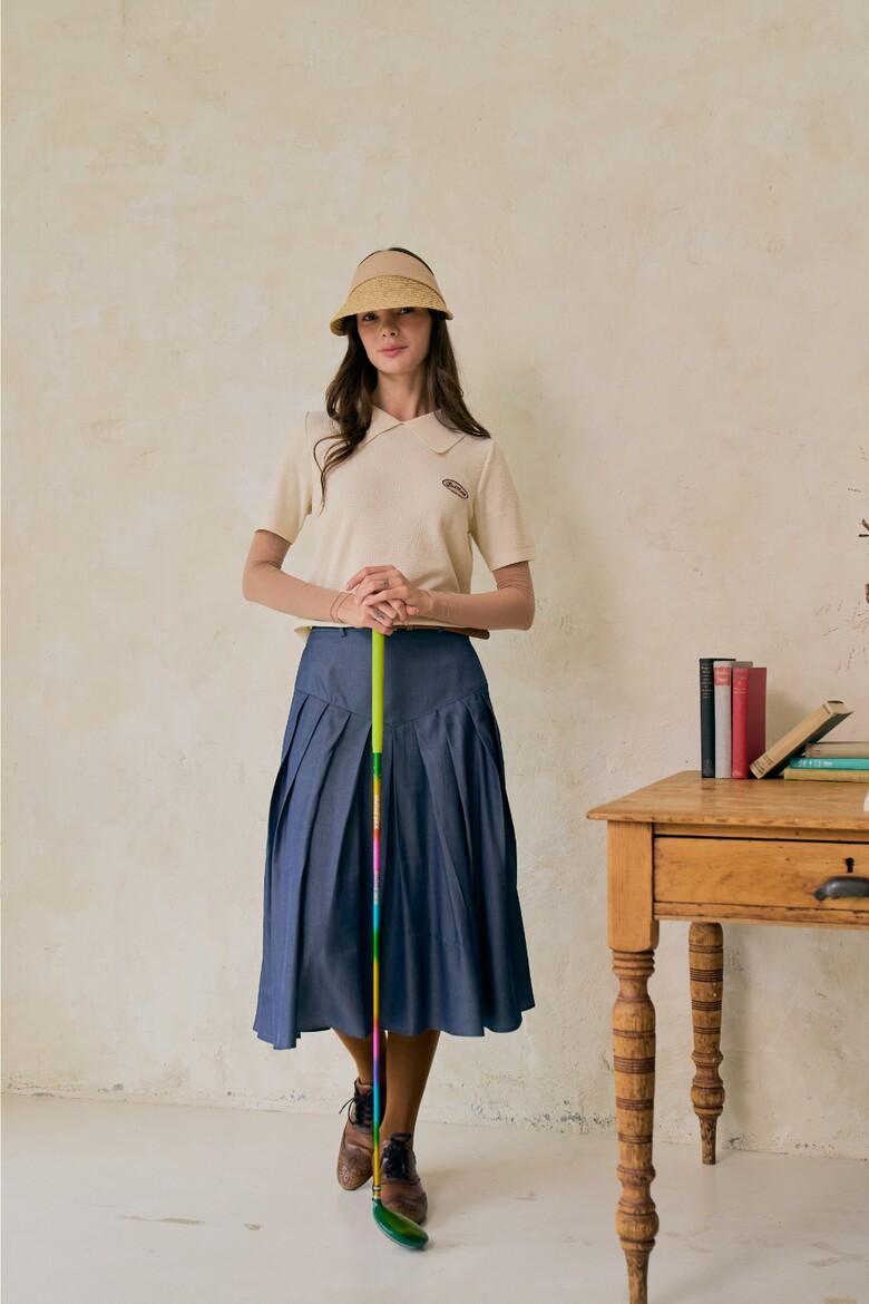 반팔 티셔츠 모델 착용 이미지-S1L32