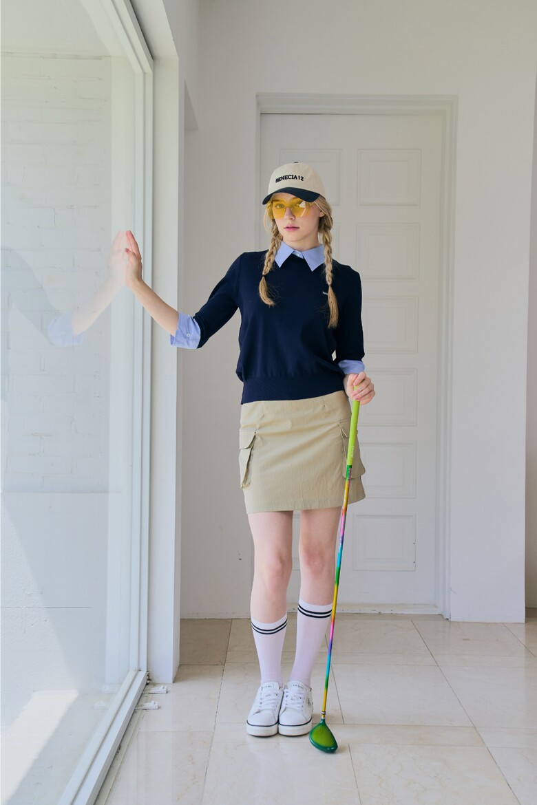 미니 스커트 모델 착용 이미지-S1L27