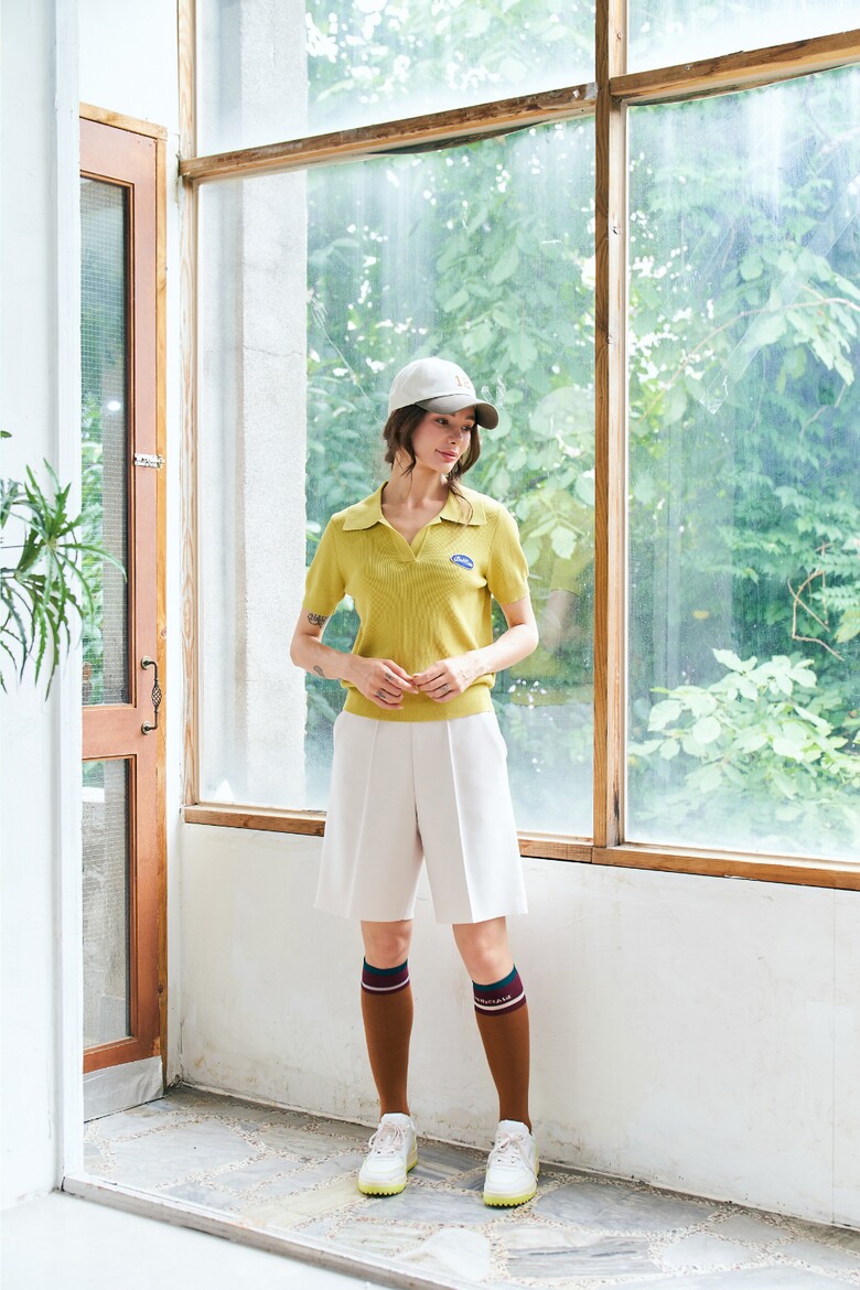 반팔 티셔츠 모델 착용 이미지-S1L25