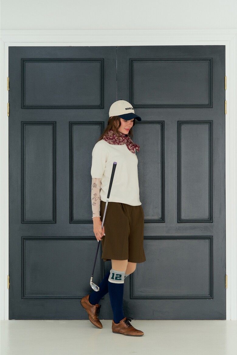 반팔 티셔츠 모델 착용 이미지-S1L21