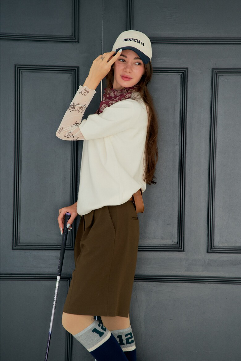 반팔 티셔츠 모델 착용 이미지-S1L12