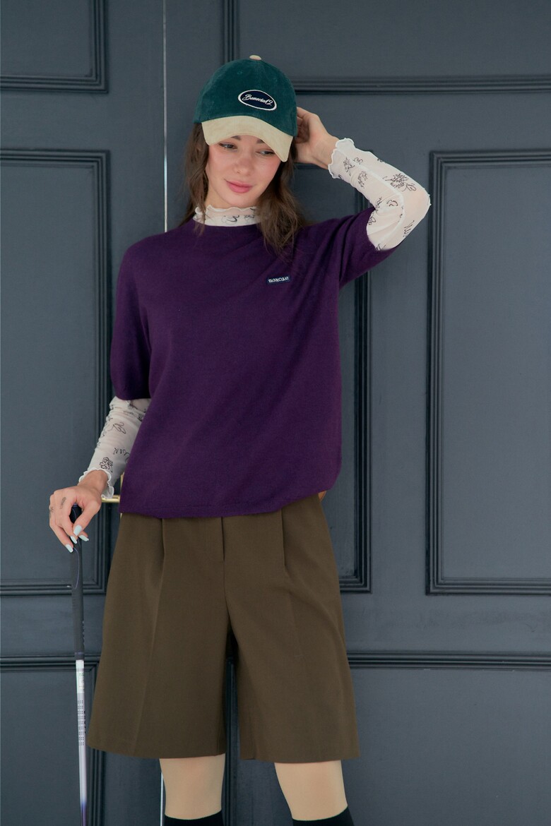 반팔 티셔츠 모델 착용 이미지-S1L11