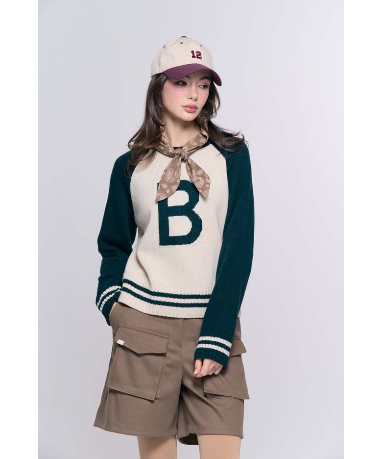 긴팔 티셔츠 모델 착용 이미지-S1L12