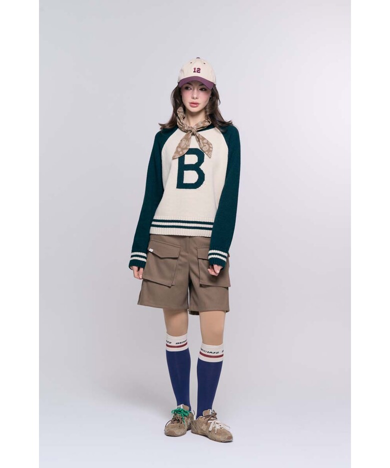 긴팔 티셔츠 모델 착용 이미지-S1L24