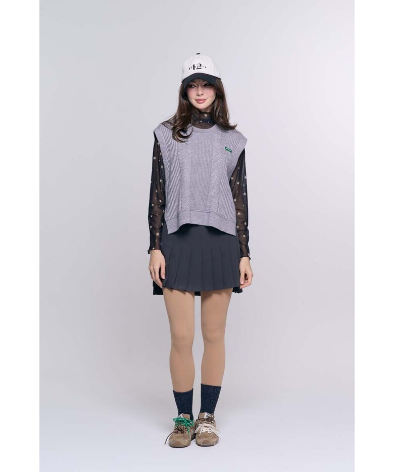 미니 스커트 모델 착용 이미지-S1L2