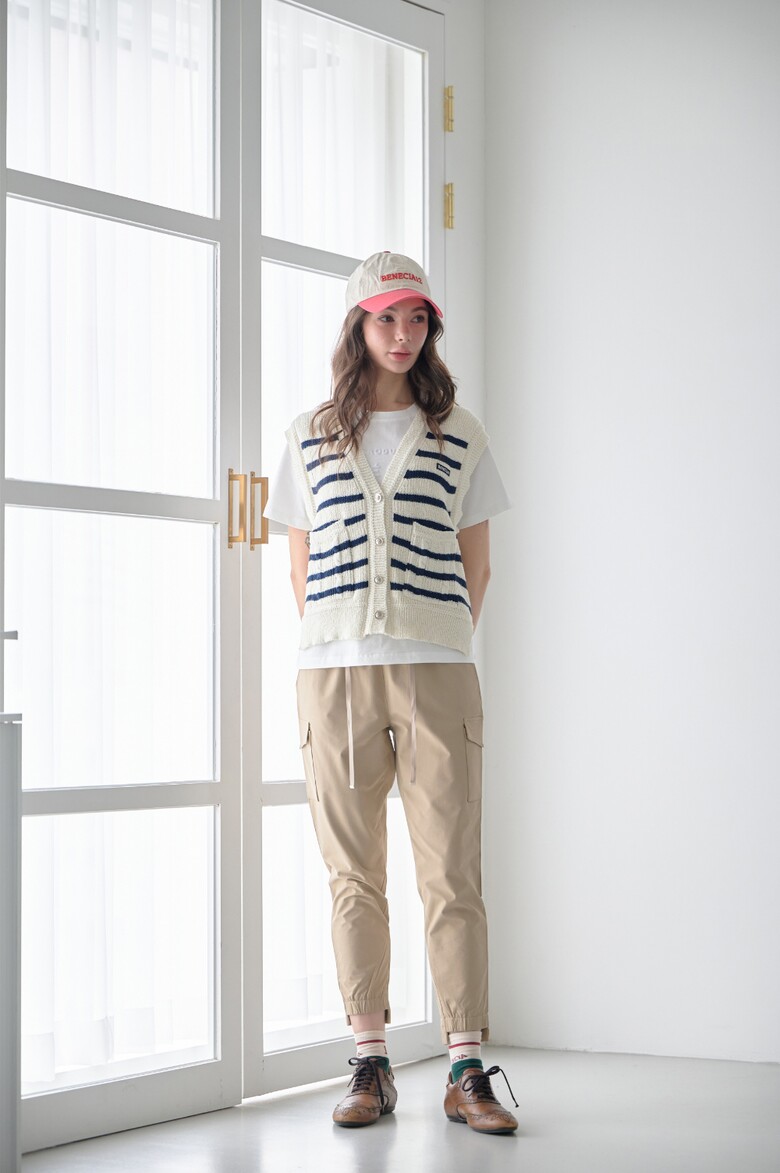 반팔 티셔츠 모델 착용 이미지-S1L15