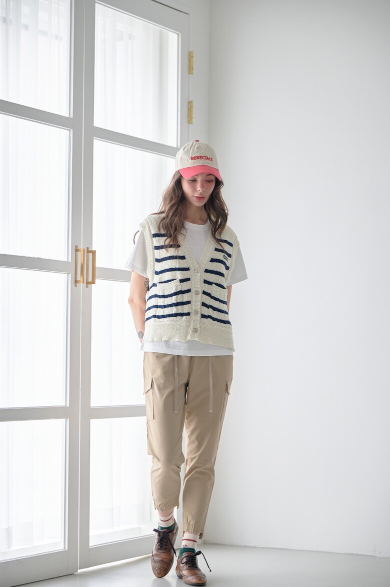 반팔 티셔츠 모델 착용 이미지-S1L16