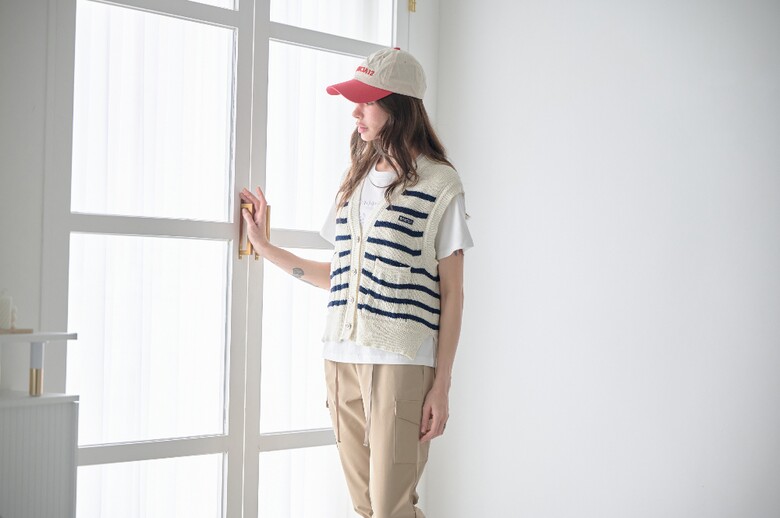 반팔 티셔츠 모델 착용 이미지-S1L20