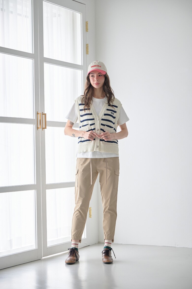 반팔 티셔츠 모델 착용 이미지-S1L29