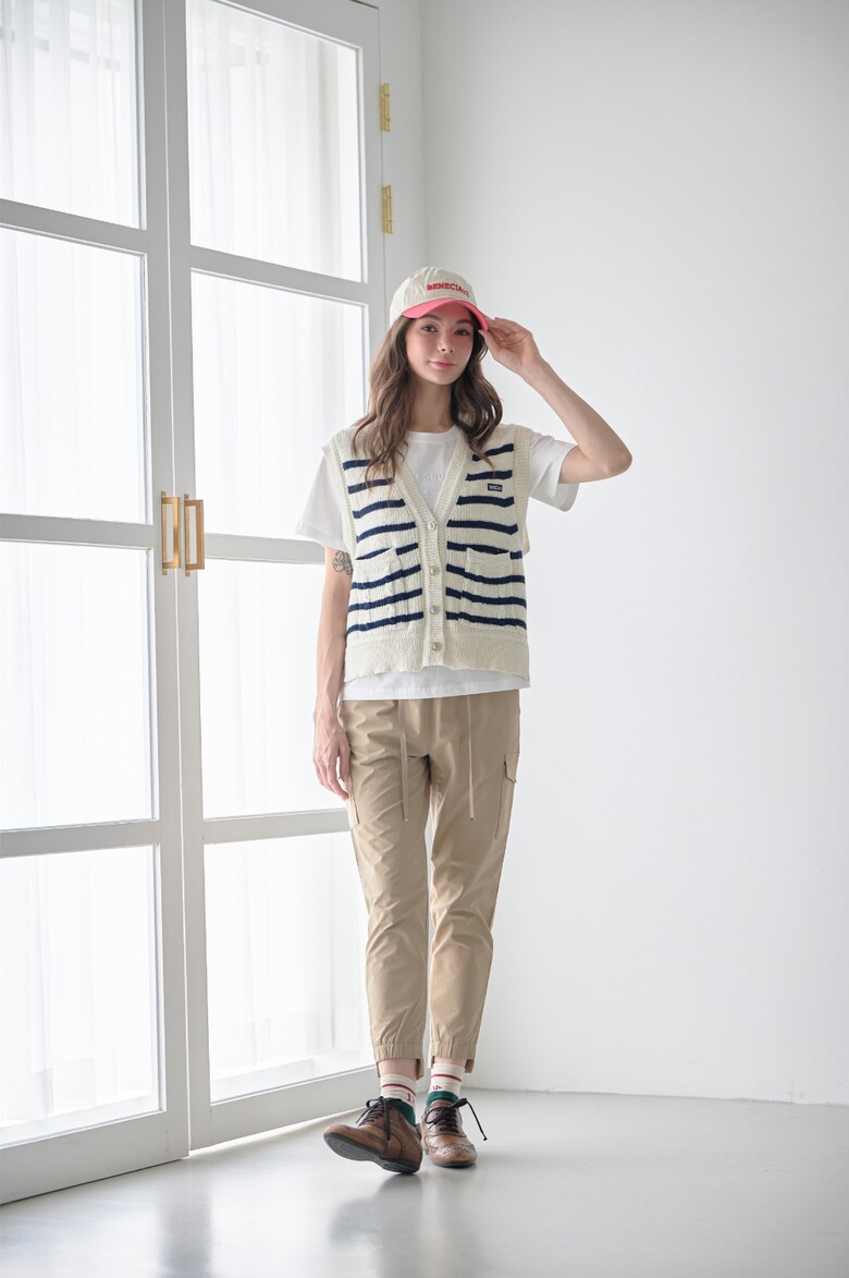 반팔 티셔츠 모델 착용 이미지-S1L12