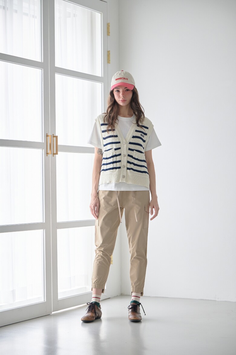 반팔 티셔츠 모델 착용 이미지-S1L23