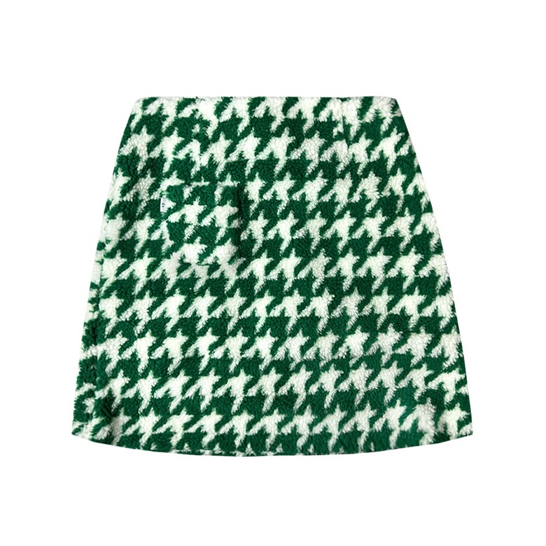 미니 스커트 카키 색상 이미지-S1L3