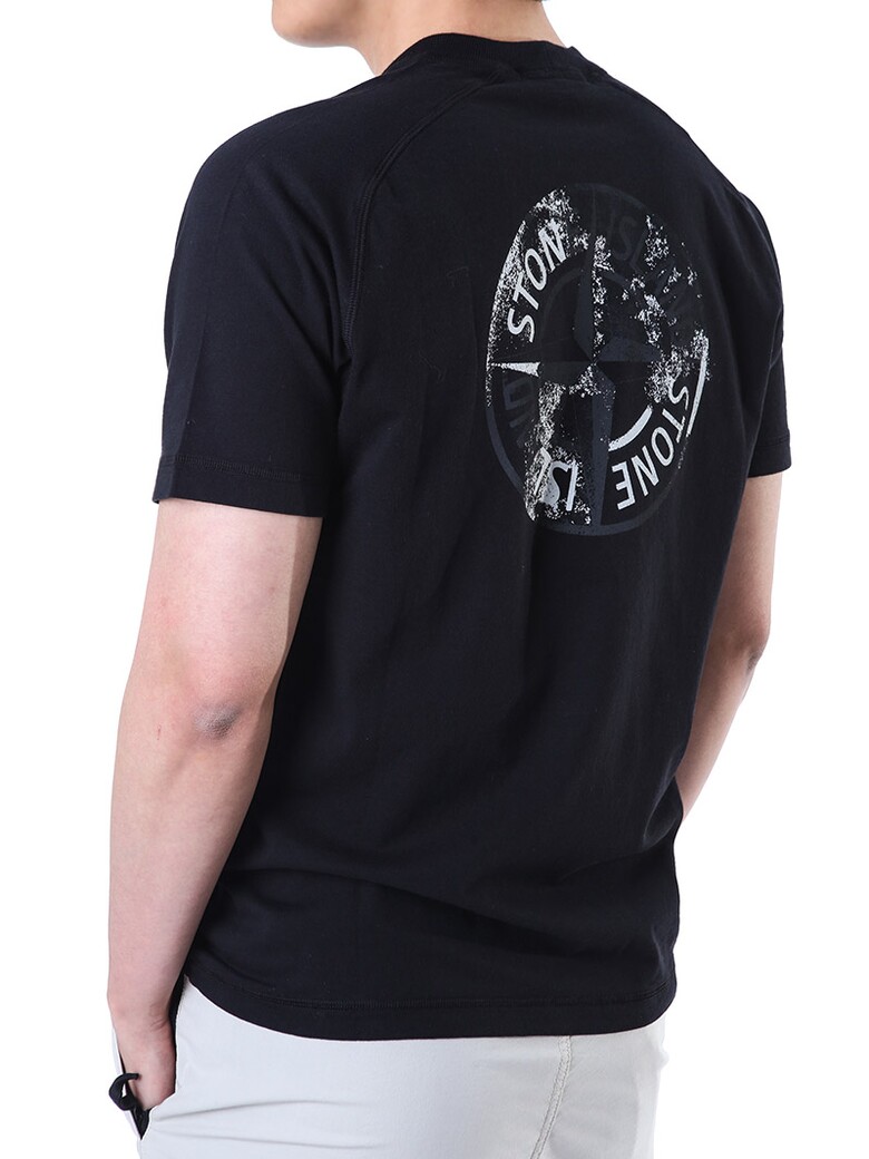 반팔 티셔츠 측면 실루엣컷